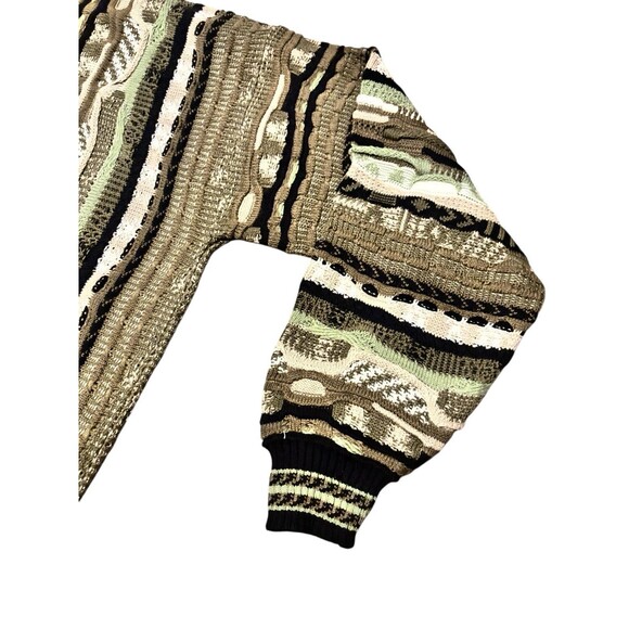 Protege Collection XXL 3D Knit Sweater Coogi Style Multicolor Textured Mens - Picture 4 of 8